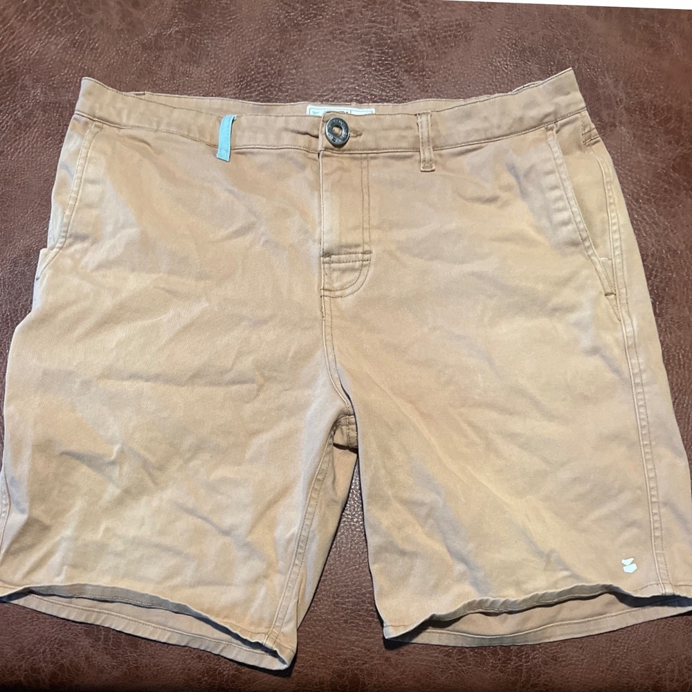 Jetty‎ Men's Tan Cargo Shorts Size 33  Casual Outdoor GORP Core